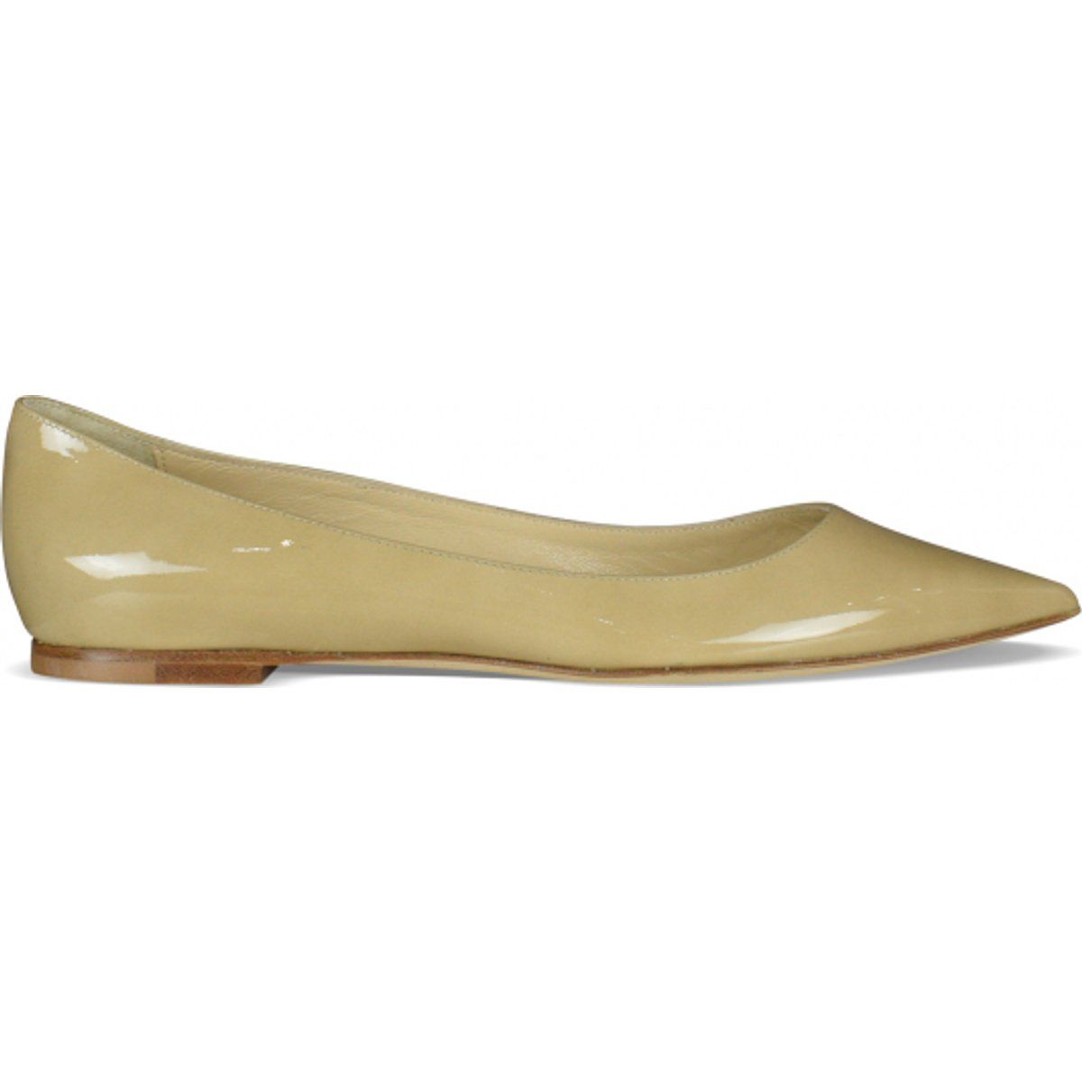 Spitze Ballerinas aus Lackleder