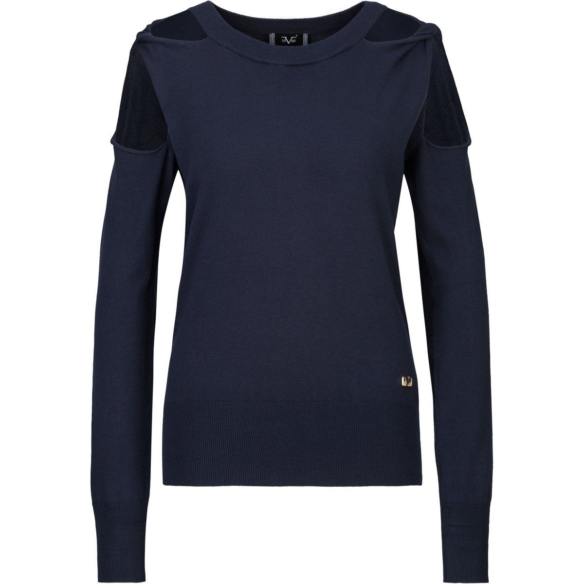 Feinstrickpullover mit Cut-Out-Schultern