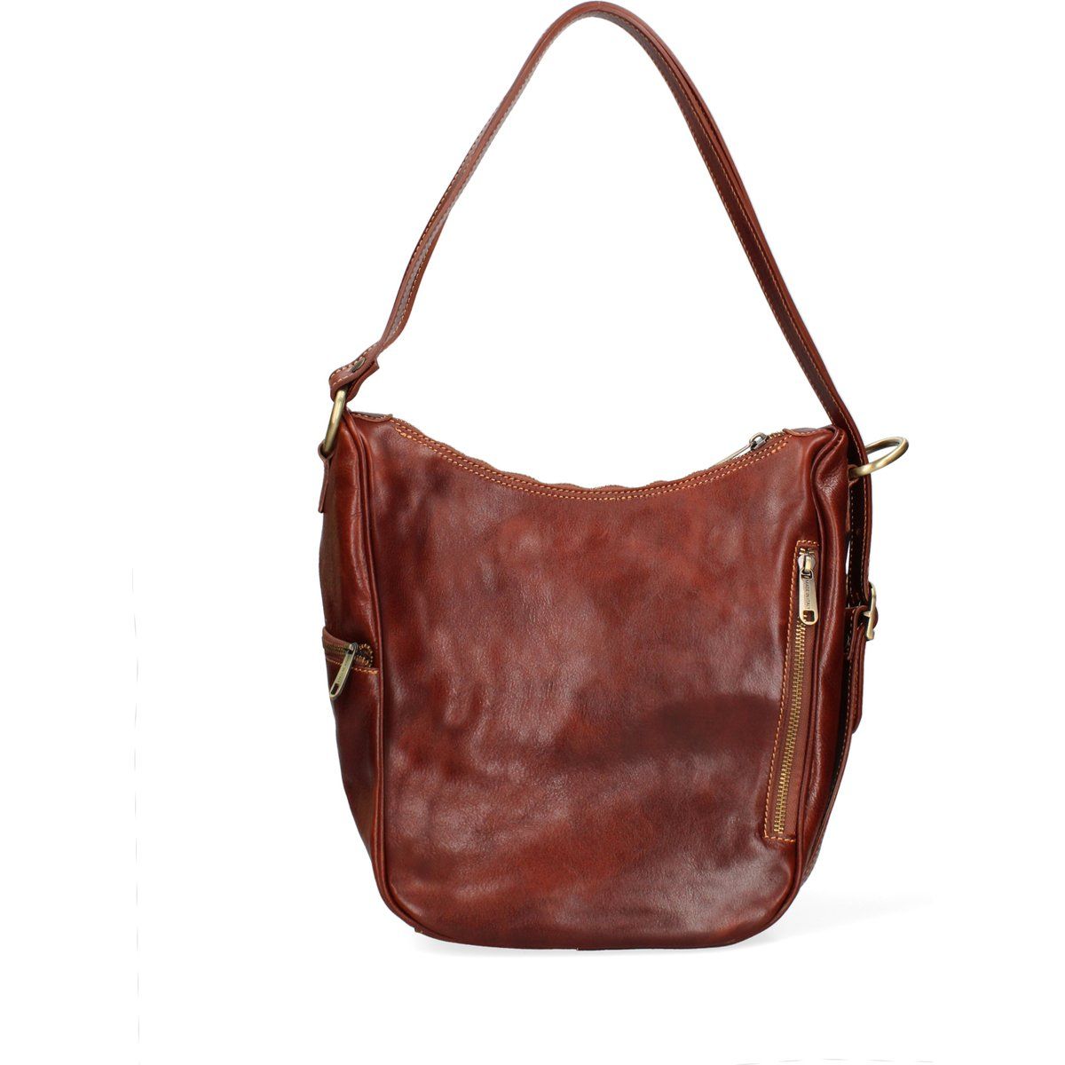 Lässige Hobo-Tasche aus Leder