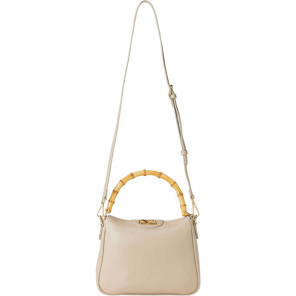Elegante Handtasche mit Bambusgriff