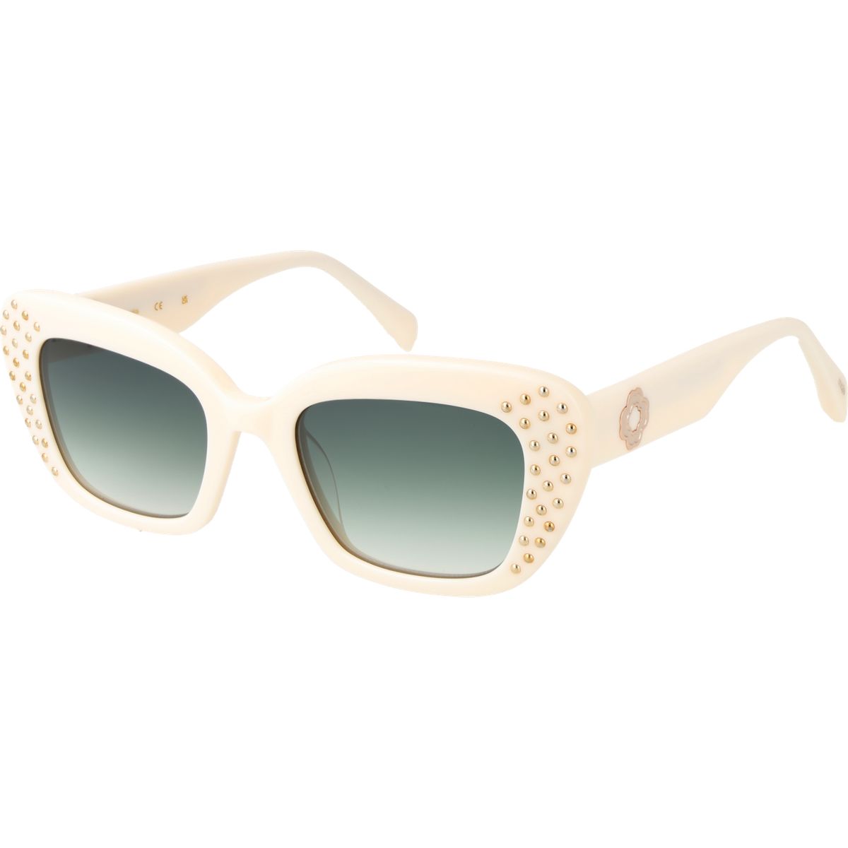 Retro Katzenaugen-Sonnenbrille mit Nieten
