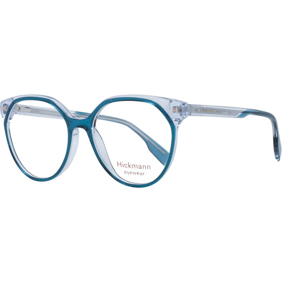 Zweifarbige runde Acetat-Brille
