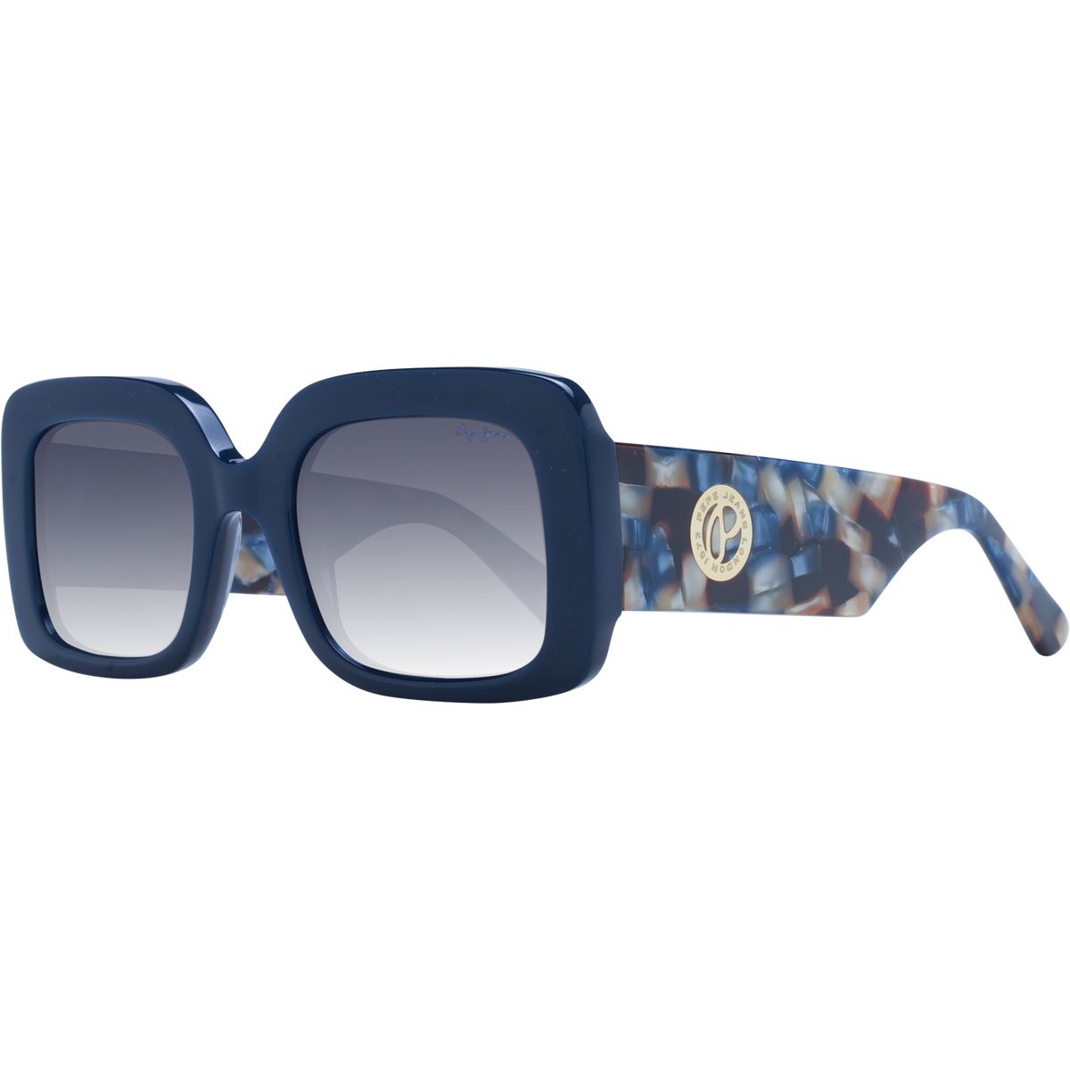 Markante Quadratische Azetat-Sonnenbrille