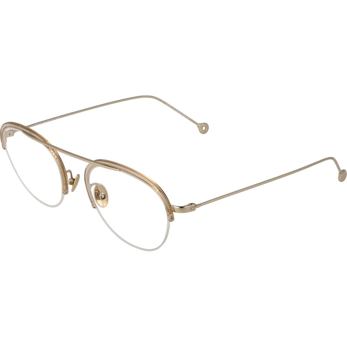 Elegante Halbrandbrille in runder Form