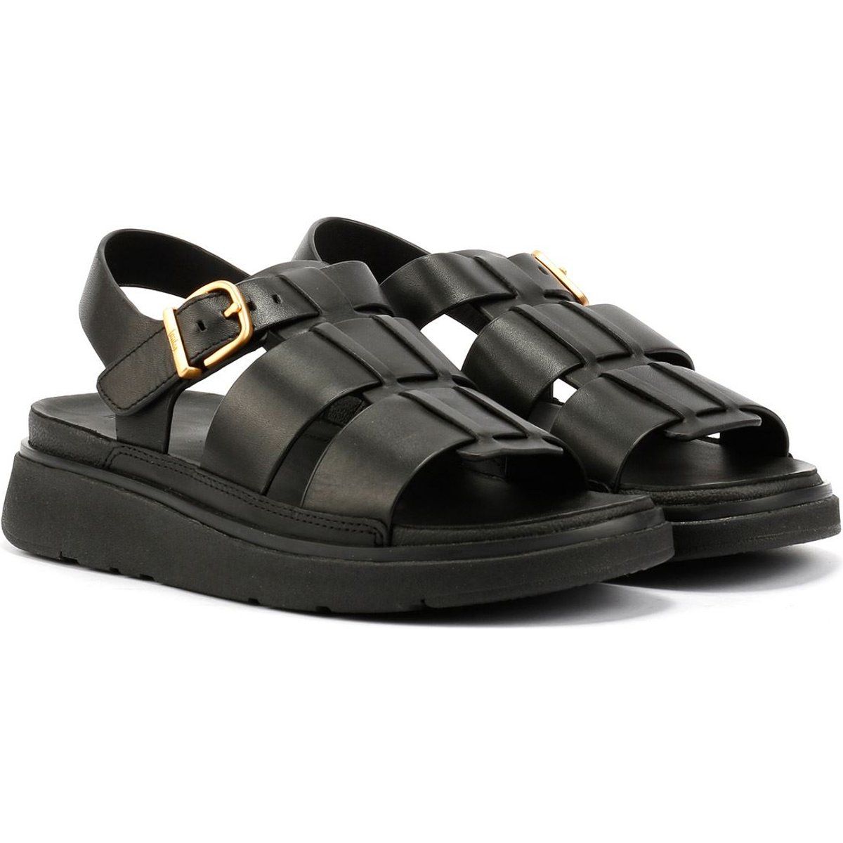 Klobige Fischer-Sandalen aus Leder