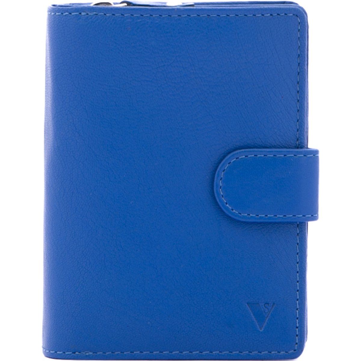 Kleine Ledergeldbörse mit Druckknopf