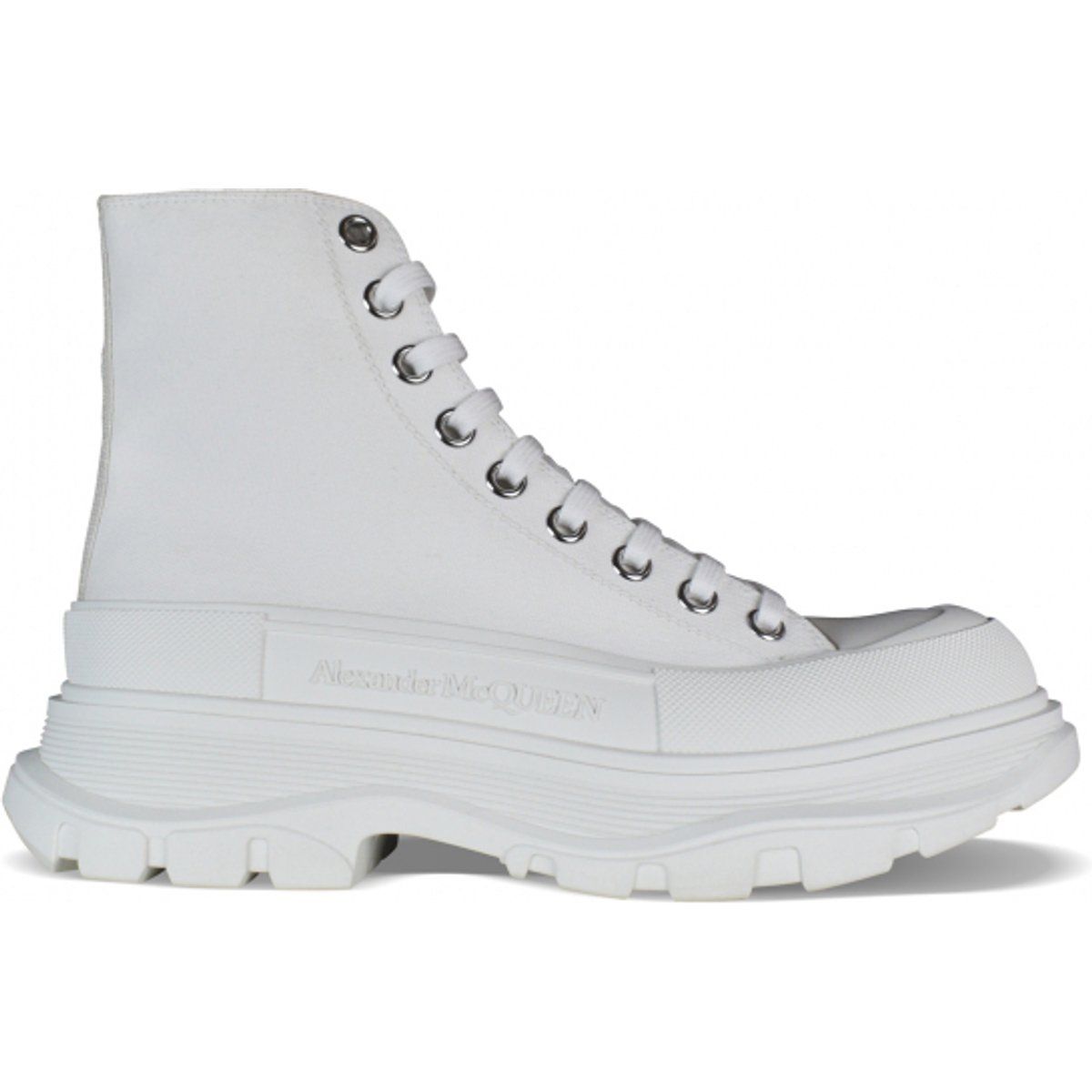 High-Top Plateausneaker aus Canvas