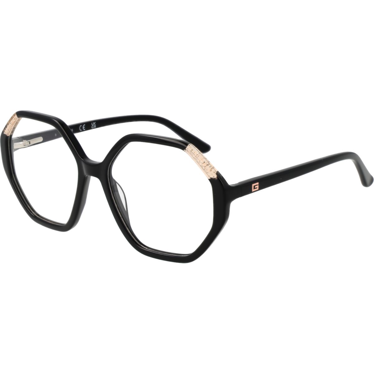 Geometrische Oversize-Acetat-Brillenfassung