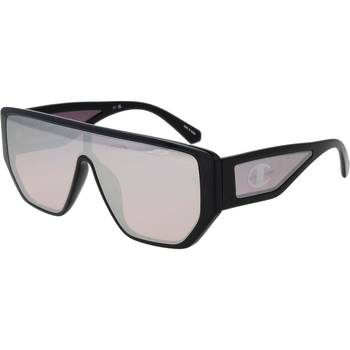 Futuristische Shield-Sonnenbrille mit Verspiegelung
