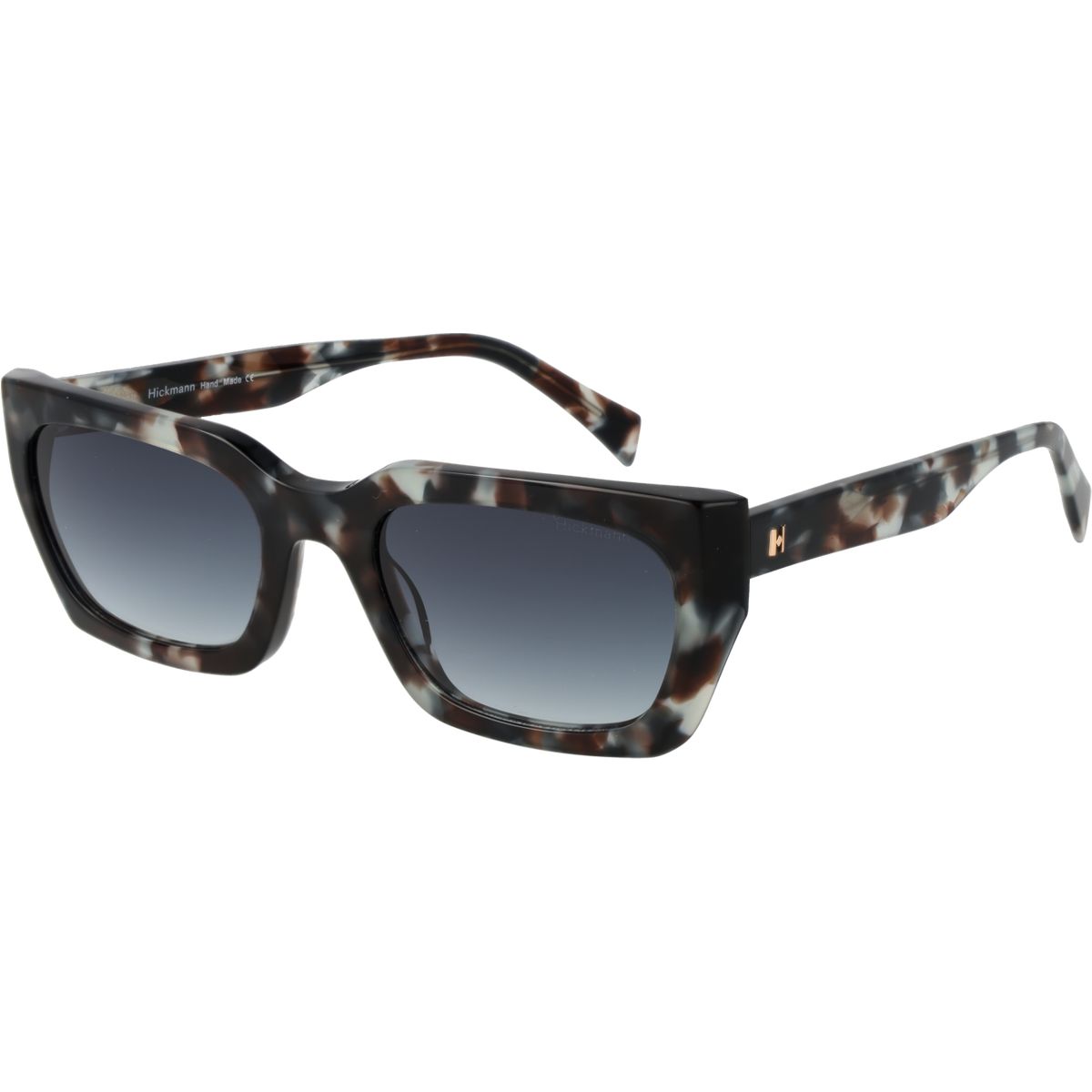 Gemusterte Cat-Eye Sonnenbrille aus Azetat