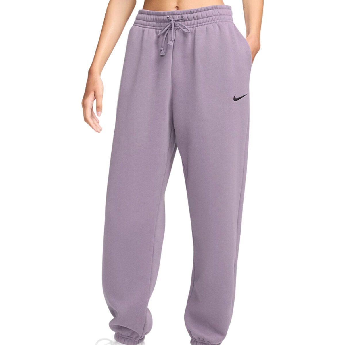 Klassische Fleece-Jogginghose mit hoher Taille