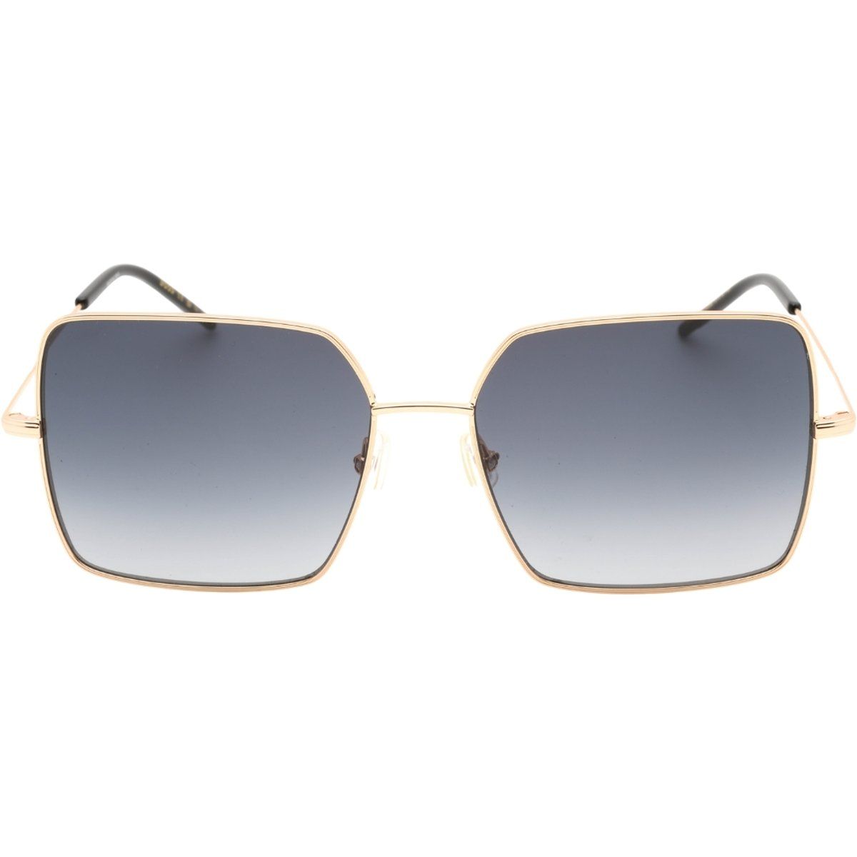 Übergroße geometrische Metall-Sonnenbrille