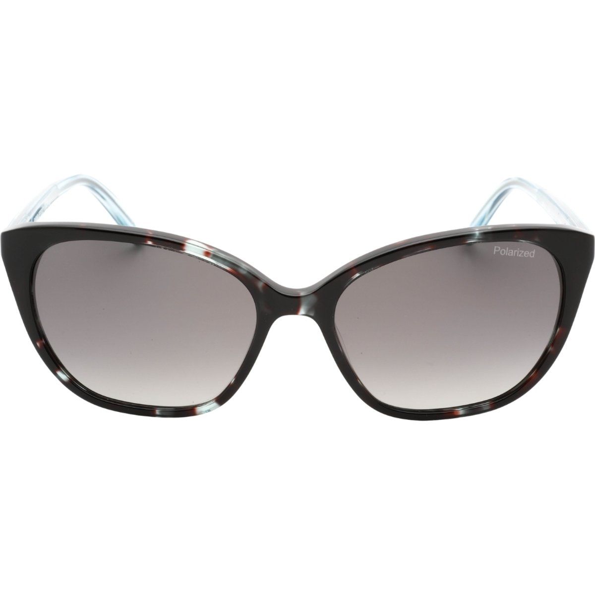 Polarisierte Cat-Eye-Sonnenbrille mit Havanna-Muster