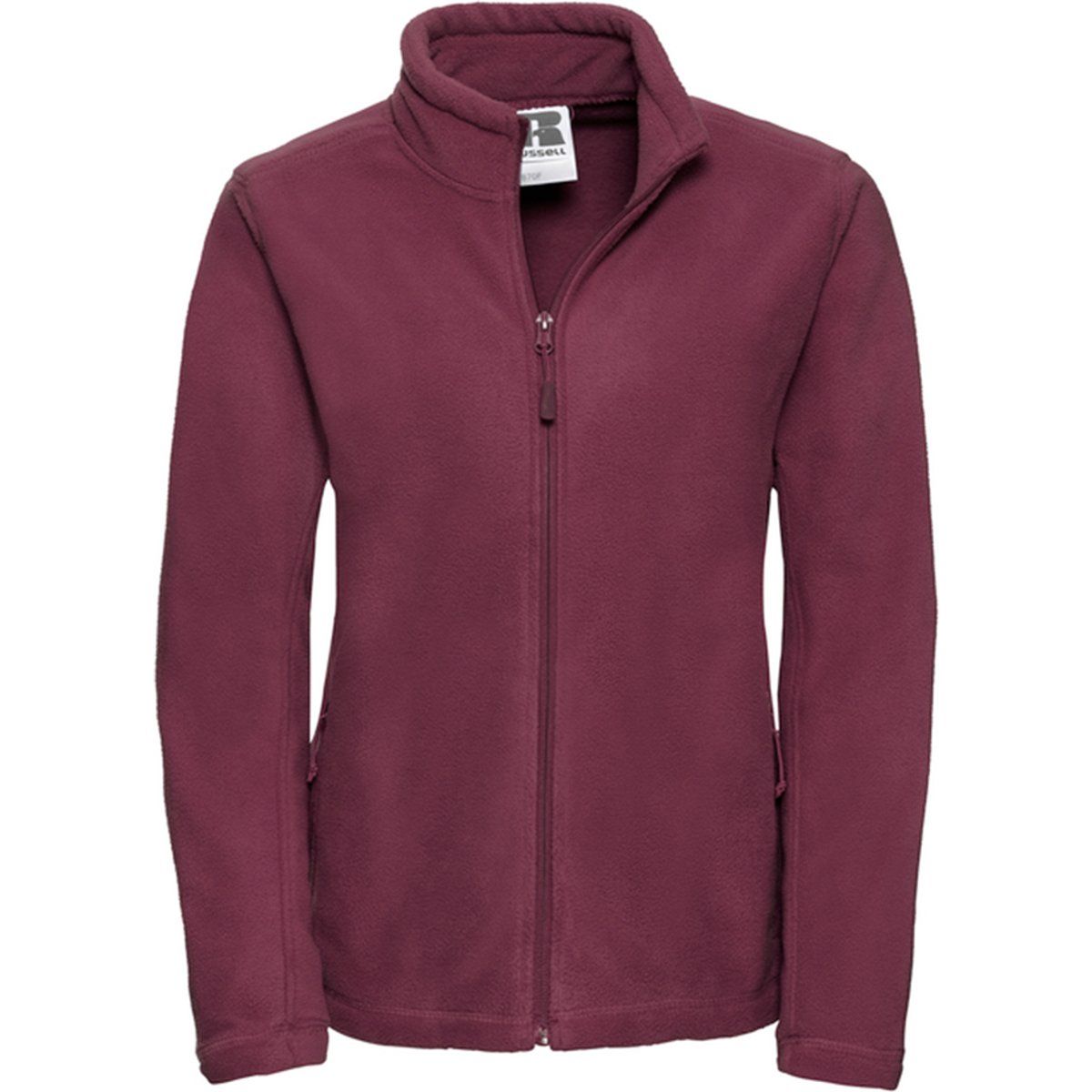 Fleecejacke mit Stehkragen und Reißverschluss