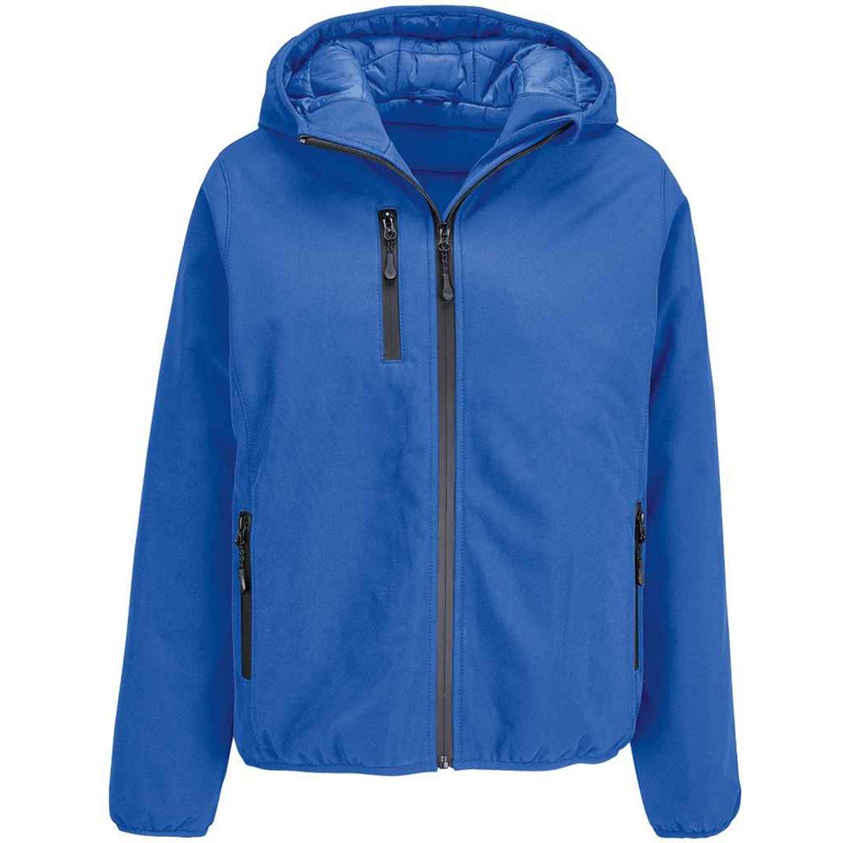 Wattierte Falcon Softshelljacke mit Kapuze