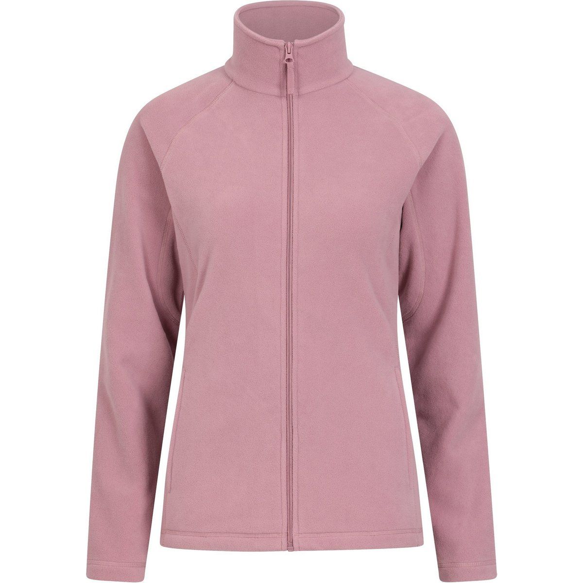 Microfleece-Jacke mit durchgehendem Reißverschluss