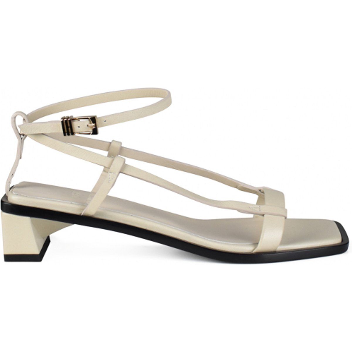 Riemchensandalen mit Karree-Zehe und Blockabsatz