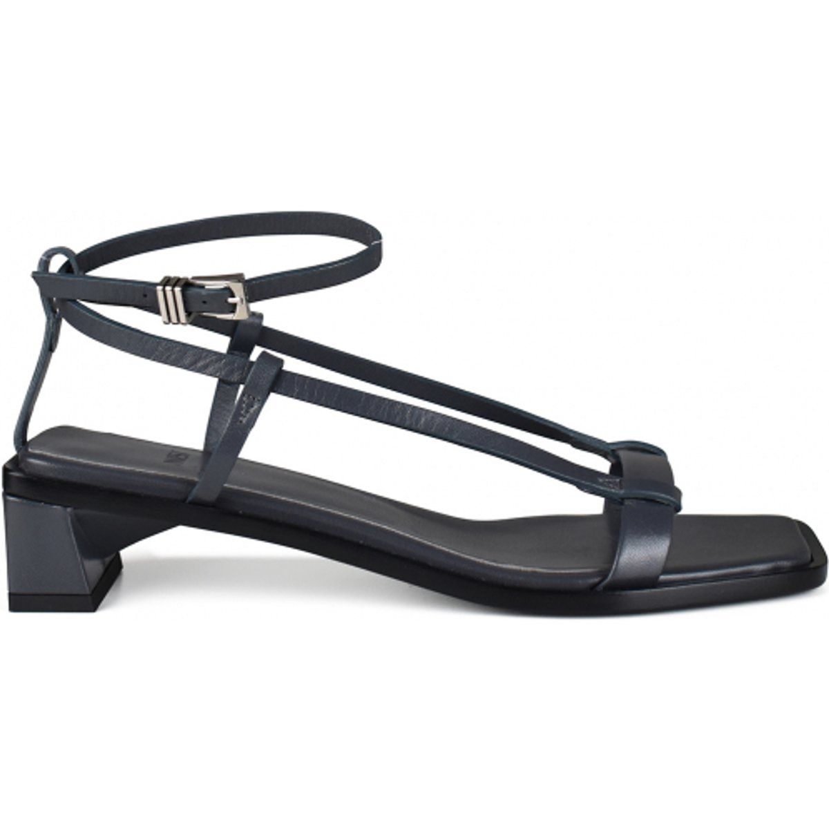Minimalistische Riemchen-Sandalen mit eckiger Zehenkappe
