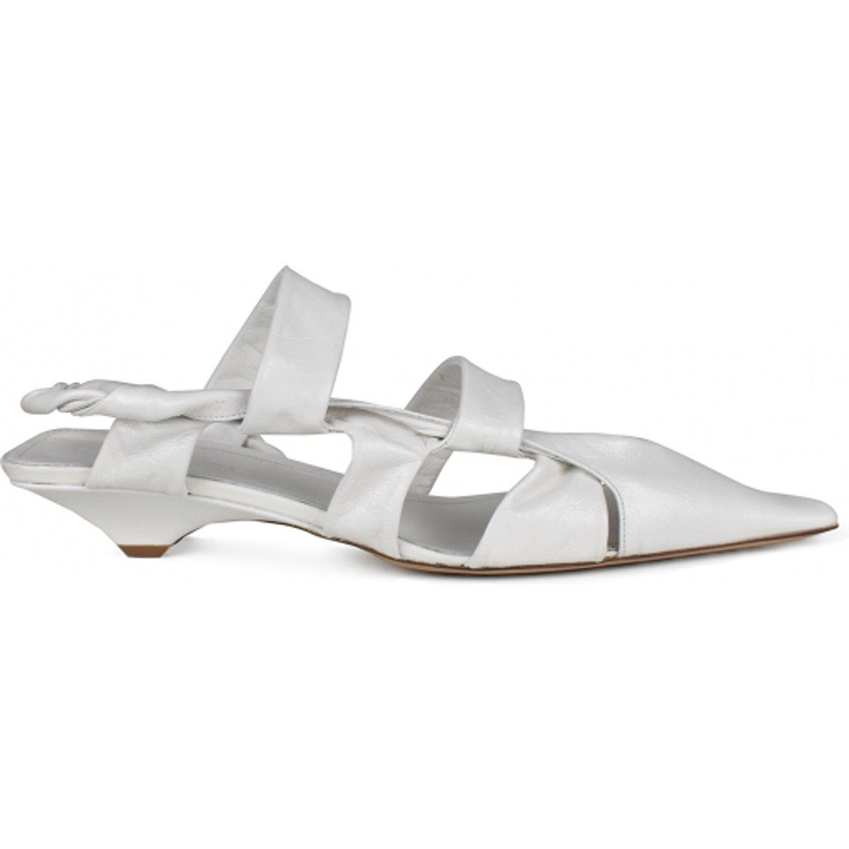 Elegante Riemchen-Kitten-Heels mit spitzer Zehenpartie