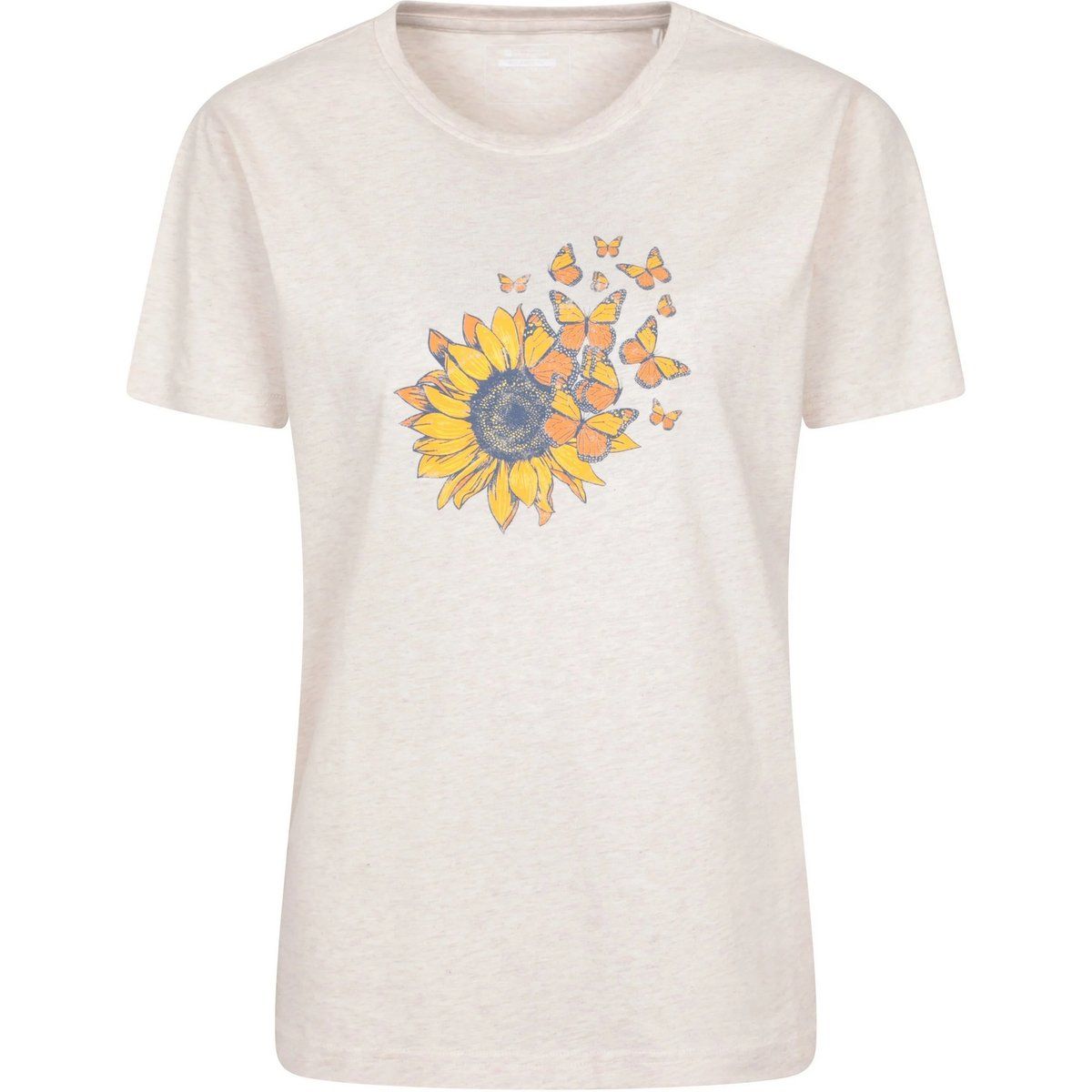 Grafik-T-Shirt mit Sonnenblumen-Motiv