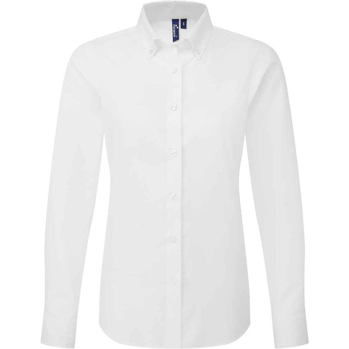 Tailliertes langärmliges Button-Down-Hemd