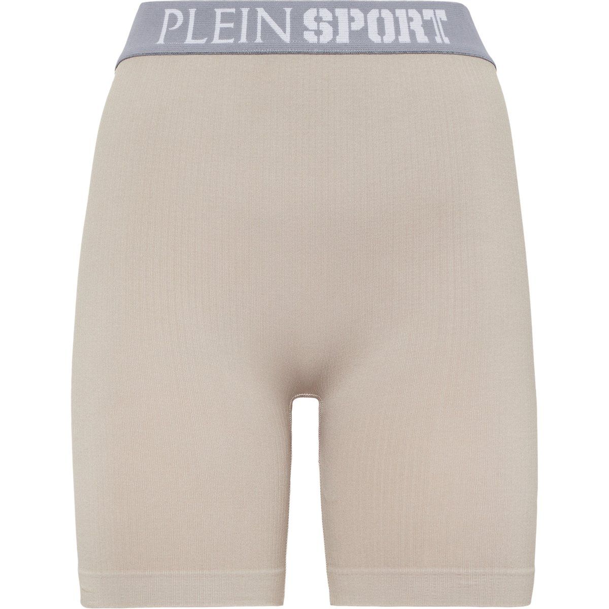 Gerippte High-Waist Biker-Shorts