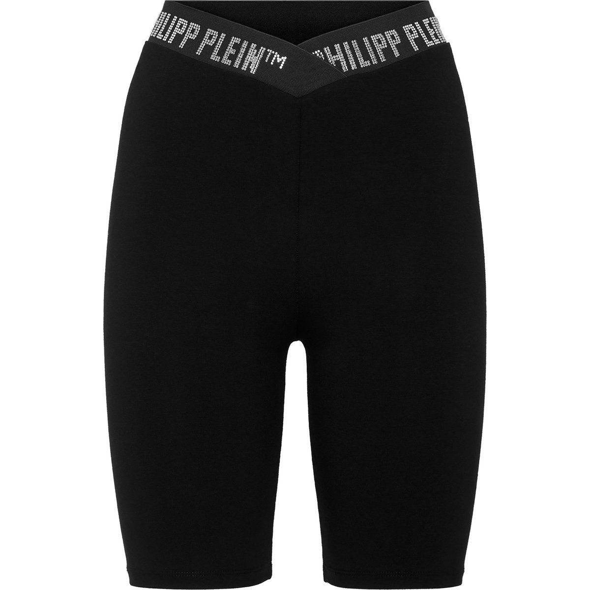Bikershorts mit Strasssteinen und hohem Bund