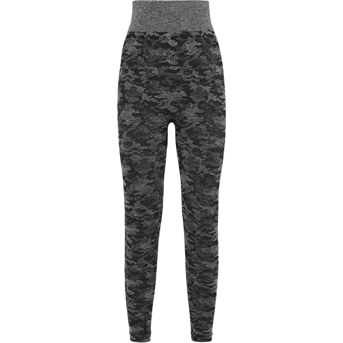 Camouflage-Jacquard-Leggings mit hohem Bund