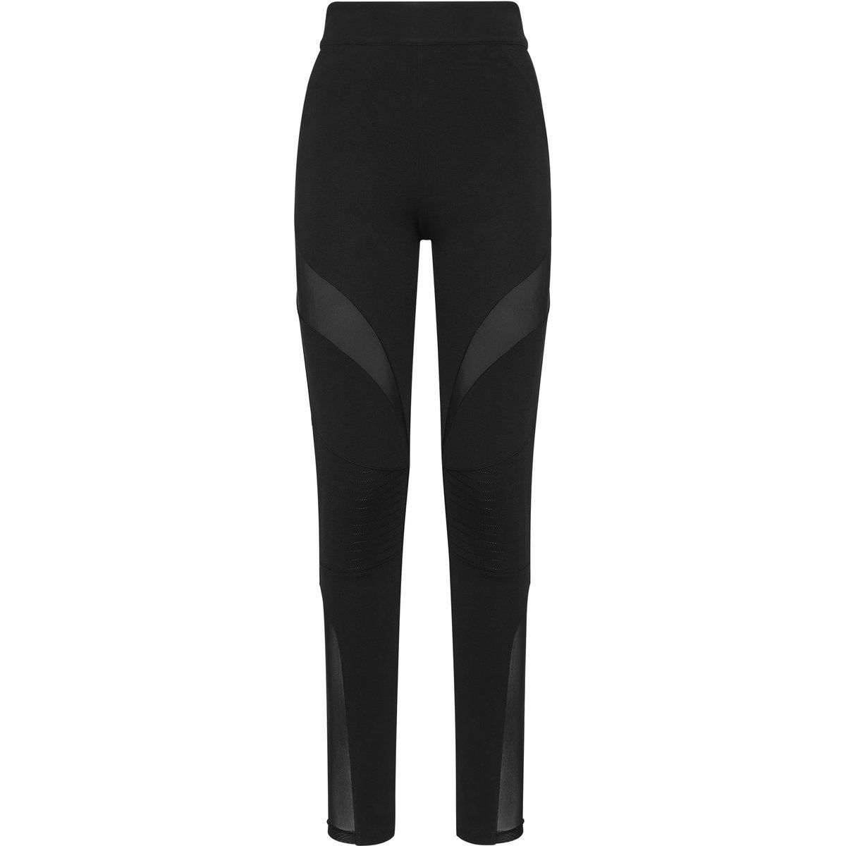 Leggings mit Steppdetails und Netzeinsätzen