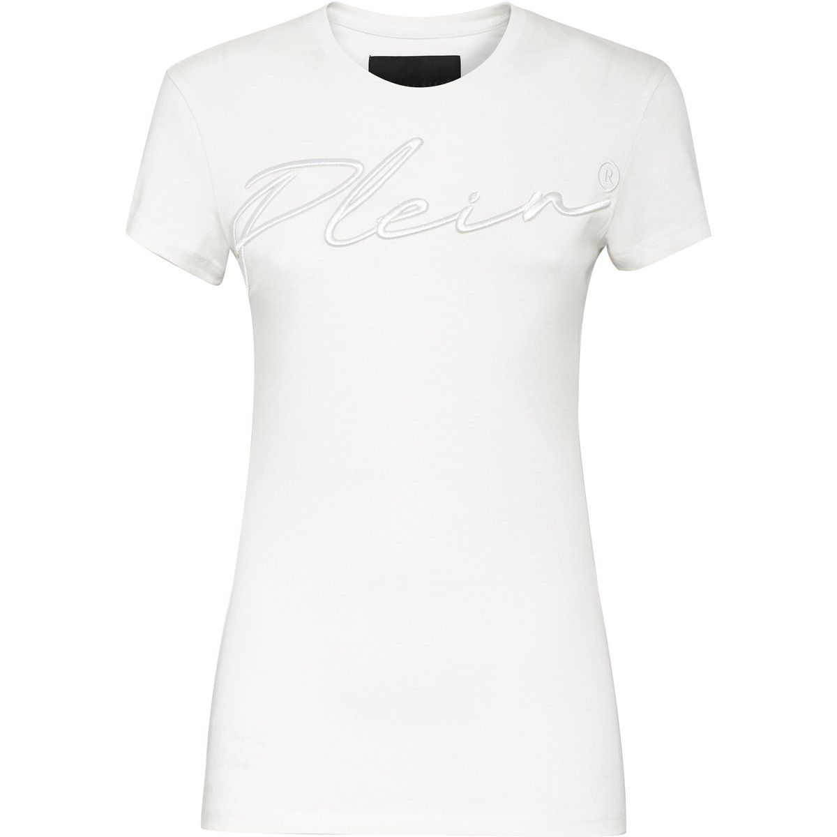 T-Shirt mit gestickter Signatur