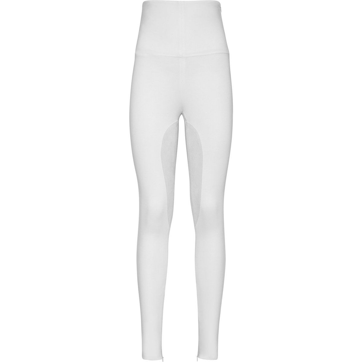 Hoch taillierte Leggings mit Alcantara-Einsätzen