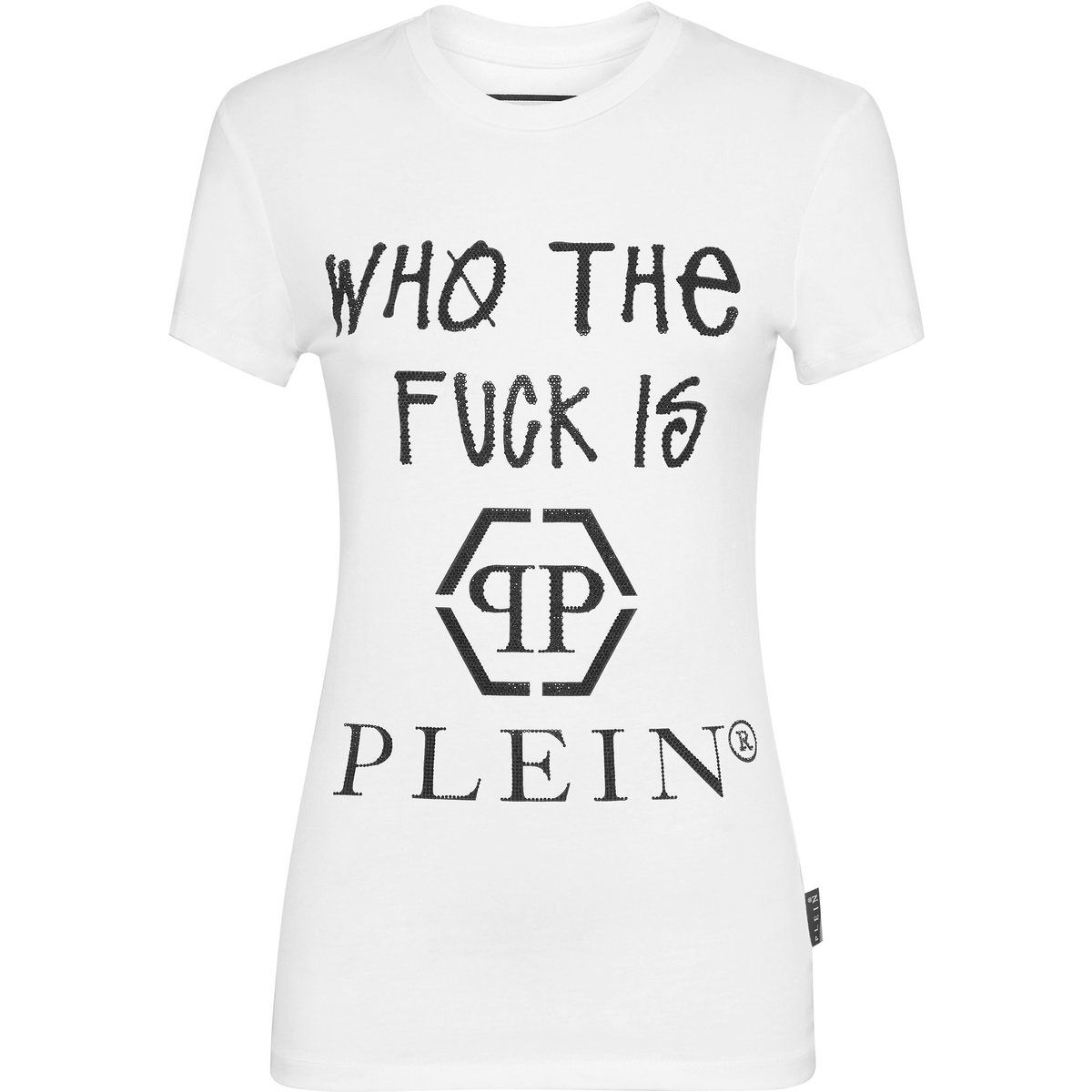 Kristallbesetztes Grafik-T-Shirt