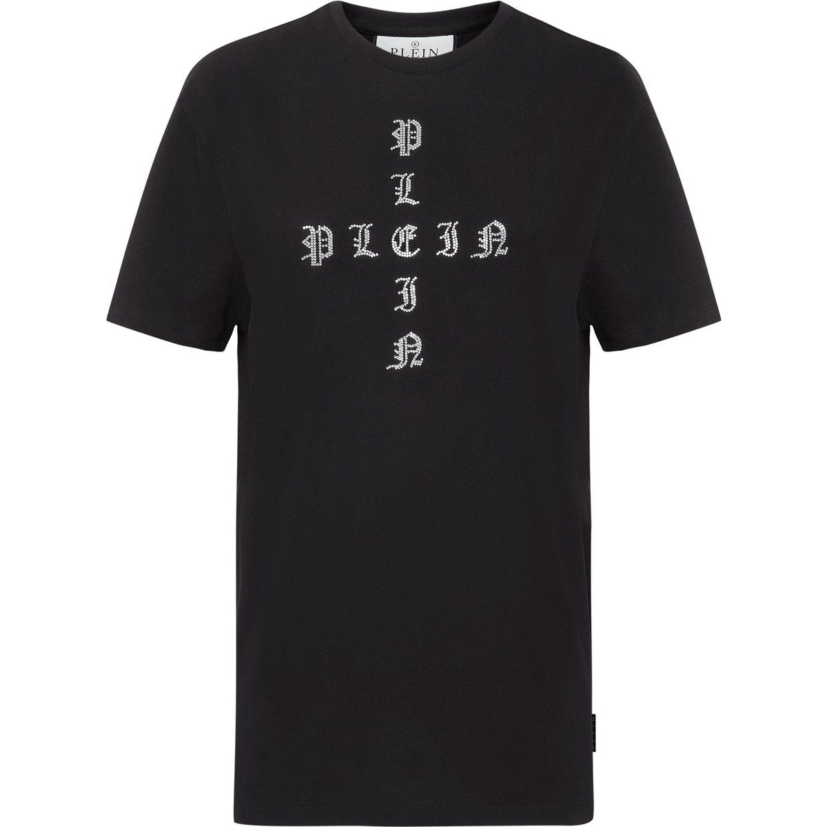 Oversized T-Shirt mit Gothic-Strass