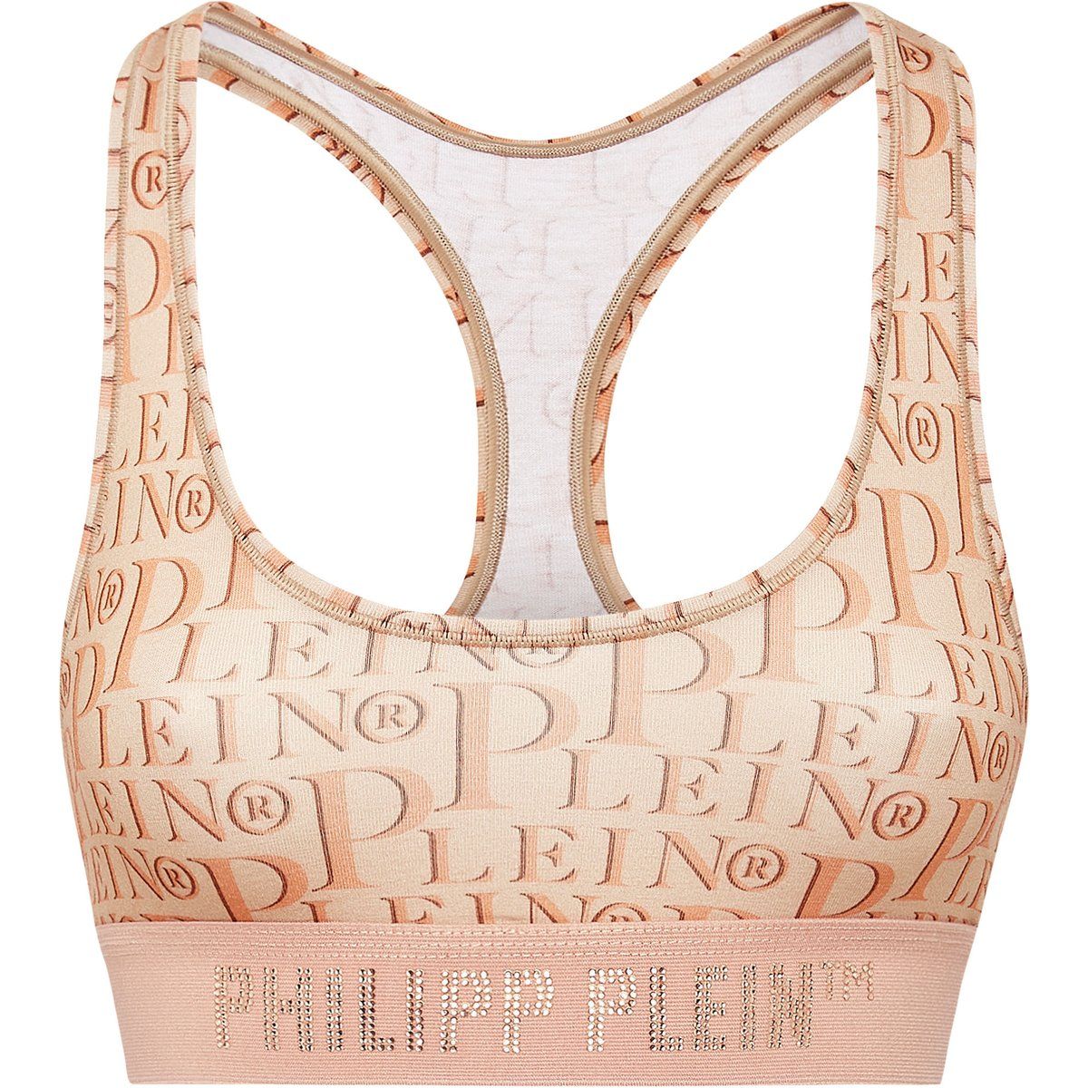 Sport-BH mit Monogramm und Strass
