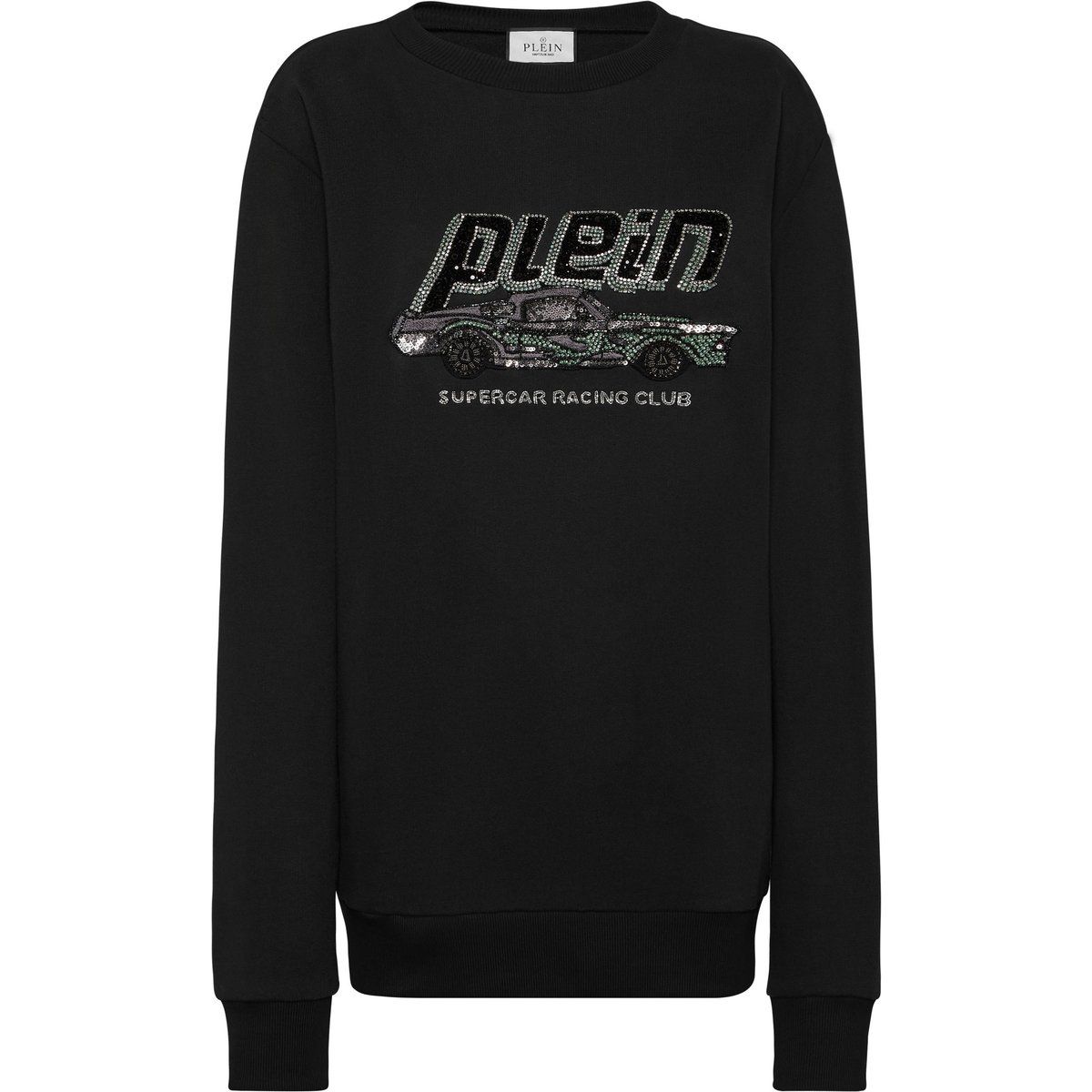 Oversized Racing Car Strass Sweatshirt