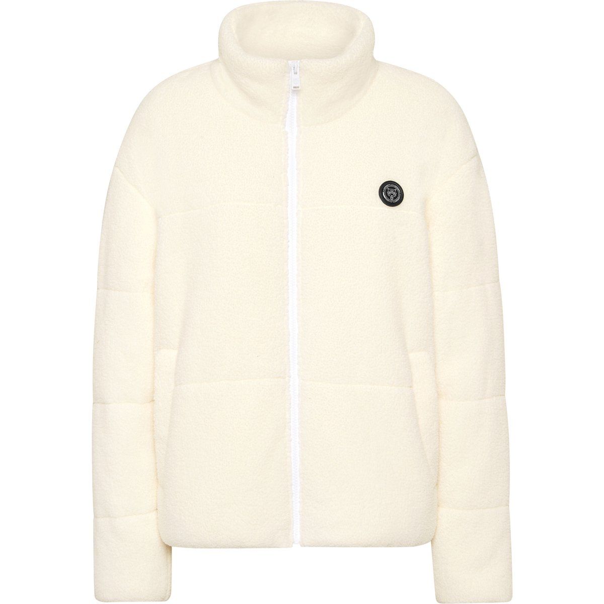 Gesteppte Teddy-Fleece Pufferjacke