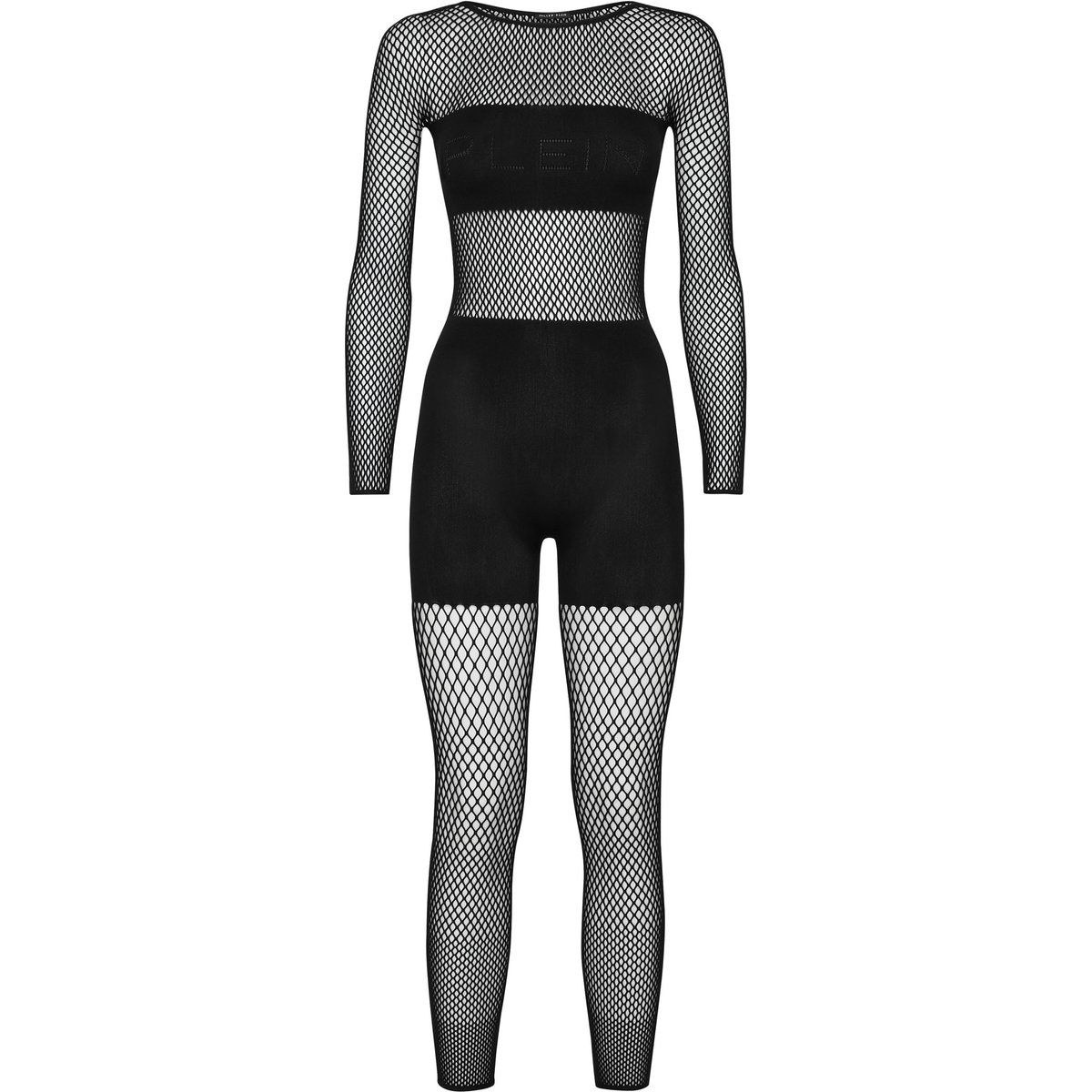 Nahtloser Mesh-Overall mit Langarm