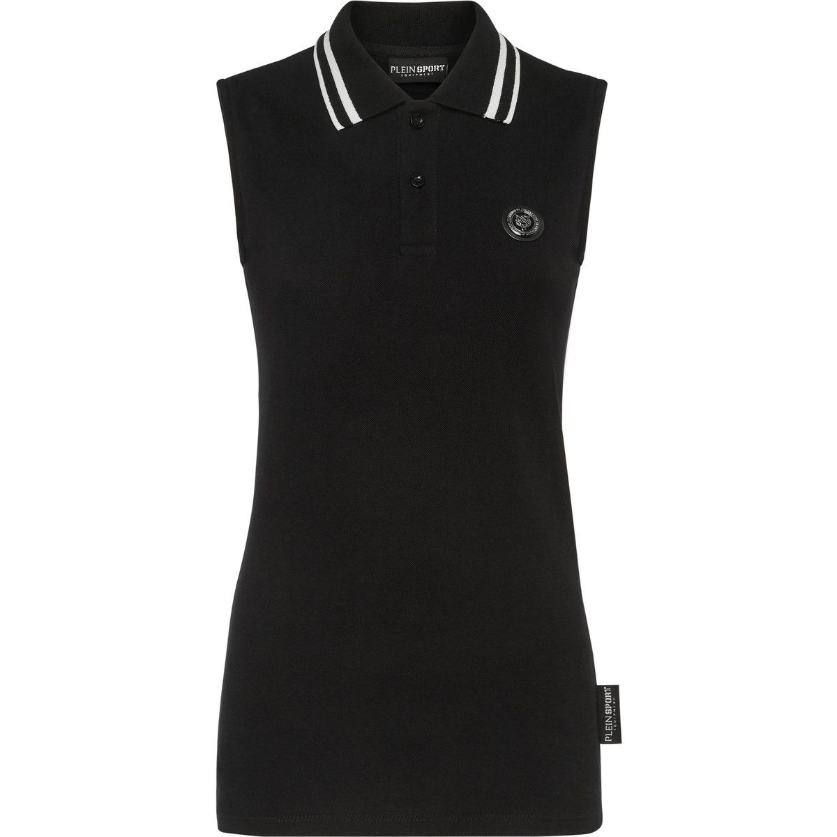 Ärmelloses Poloshirt aus Baumwollpiqué
