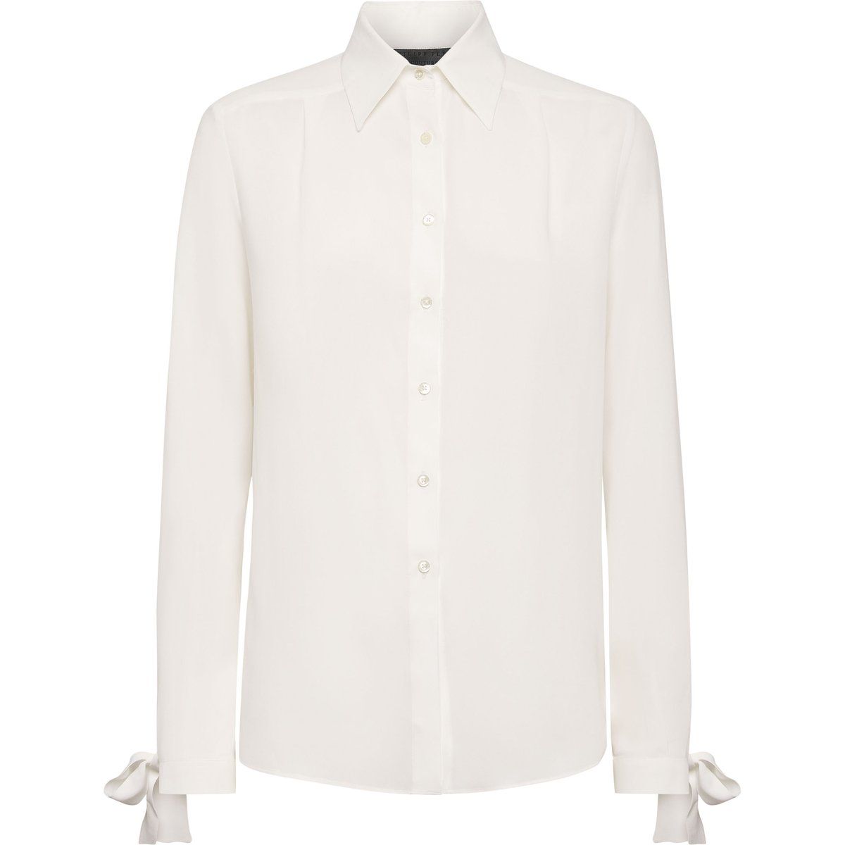 Crêpe-de-Chine-Bluse aus Seidenmischung