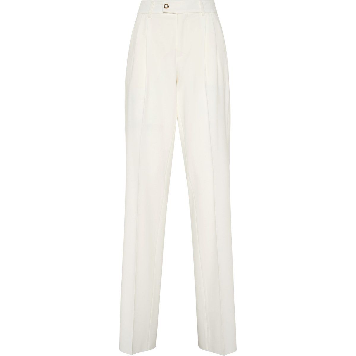 Elegante Bundfaltenhose mit geradem Bein