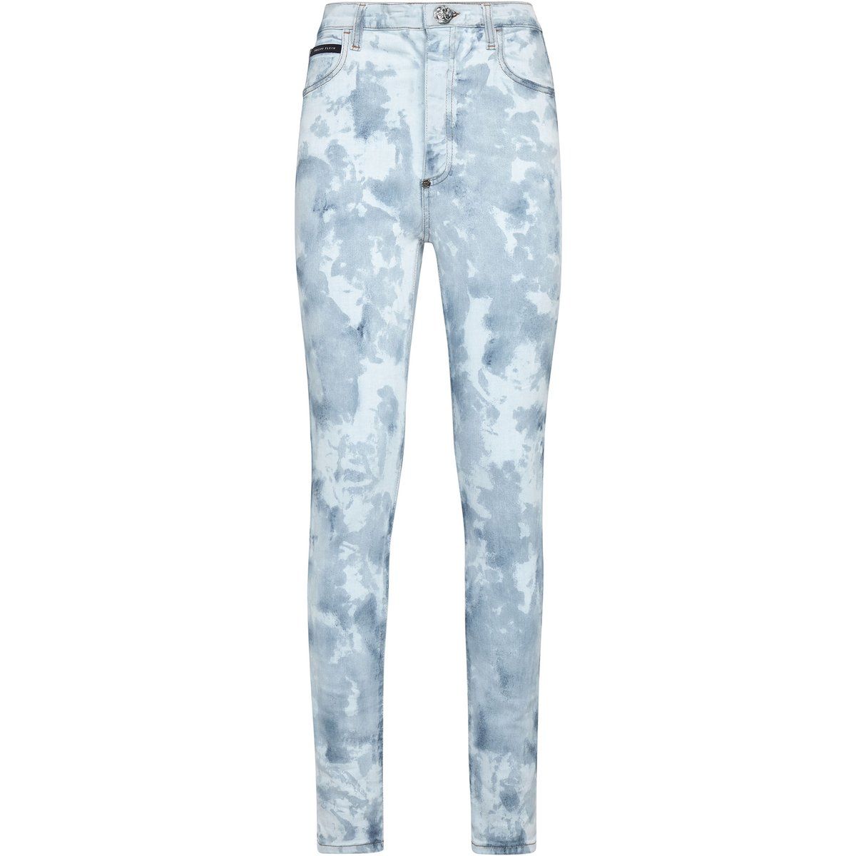 Figurformende Hochbund Tie-Dye Jeggings