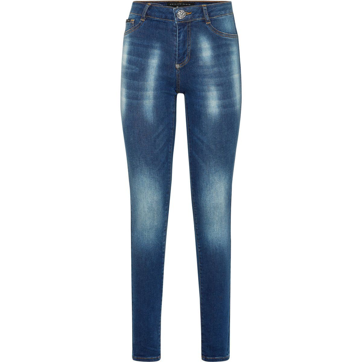 Jeggings aus gewaschenem Denim