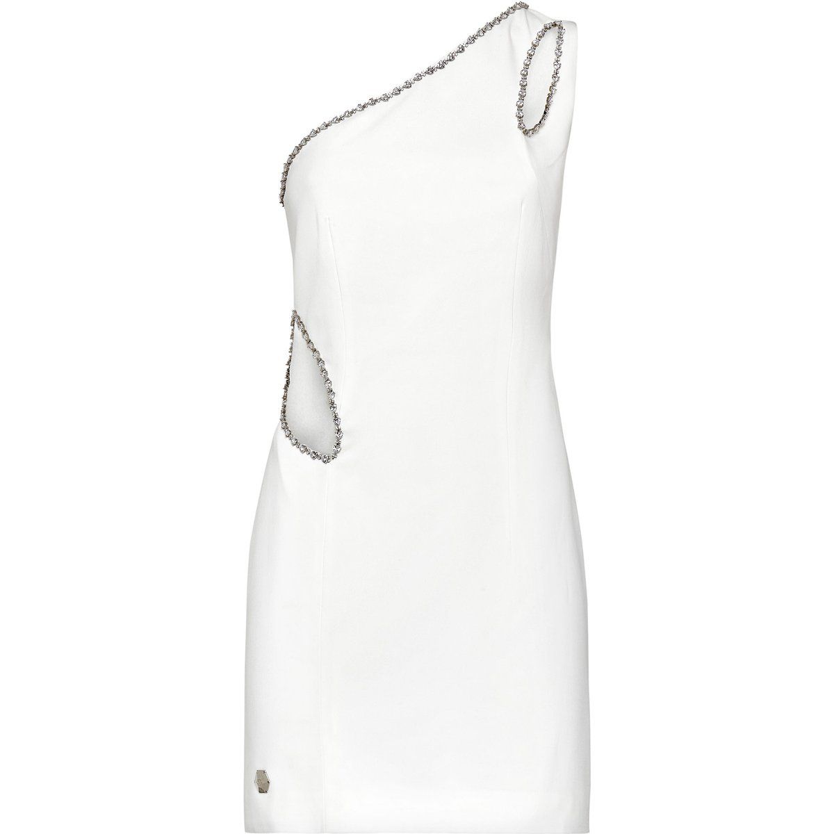 Einschultriges Cocktailkleid mit Cut-outs