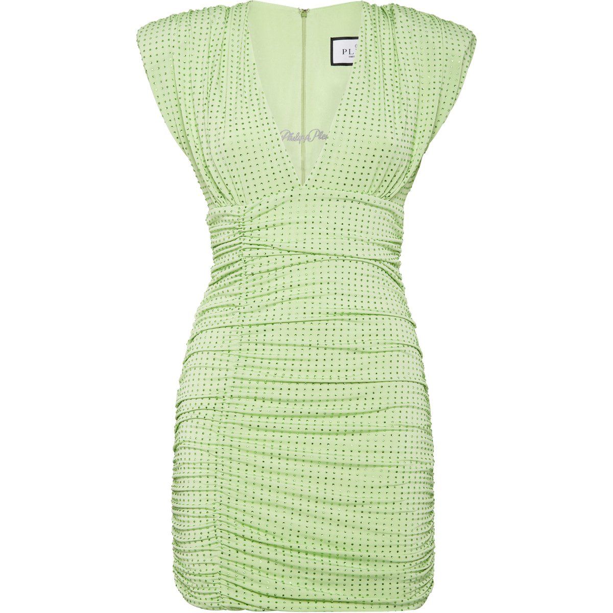 Raffiniertes Minikleid mit Schmucksteinen