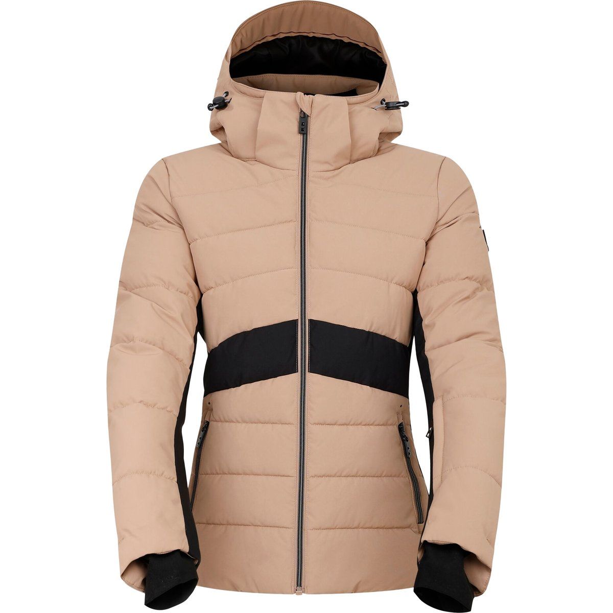 Glacial Isolierte Colorblock-Skijacke