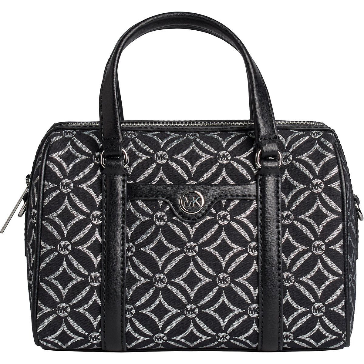 Duffle-Umhängetasche mit Logo-Jacquard