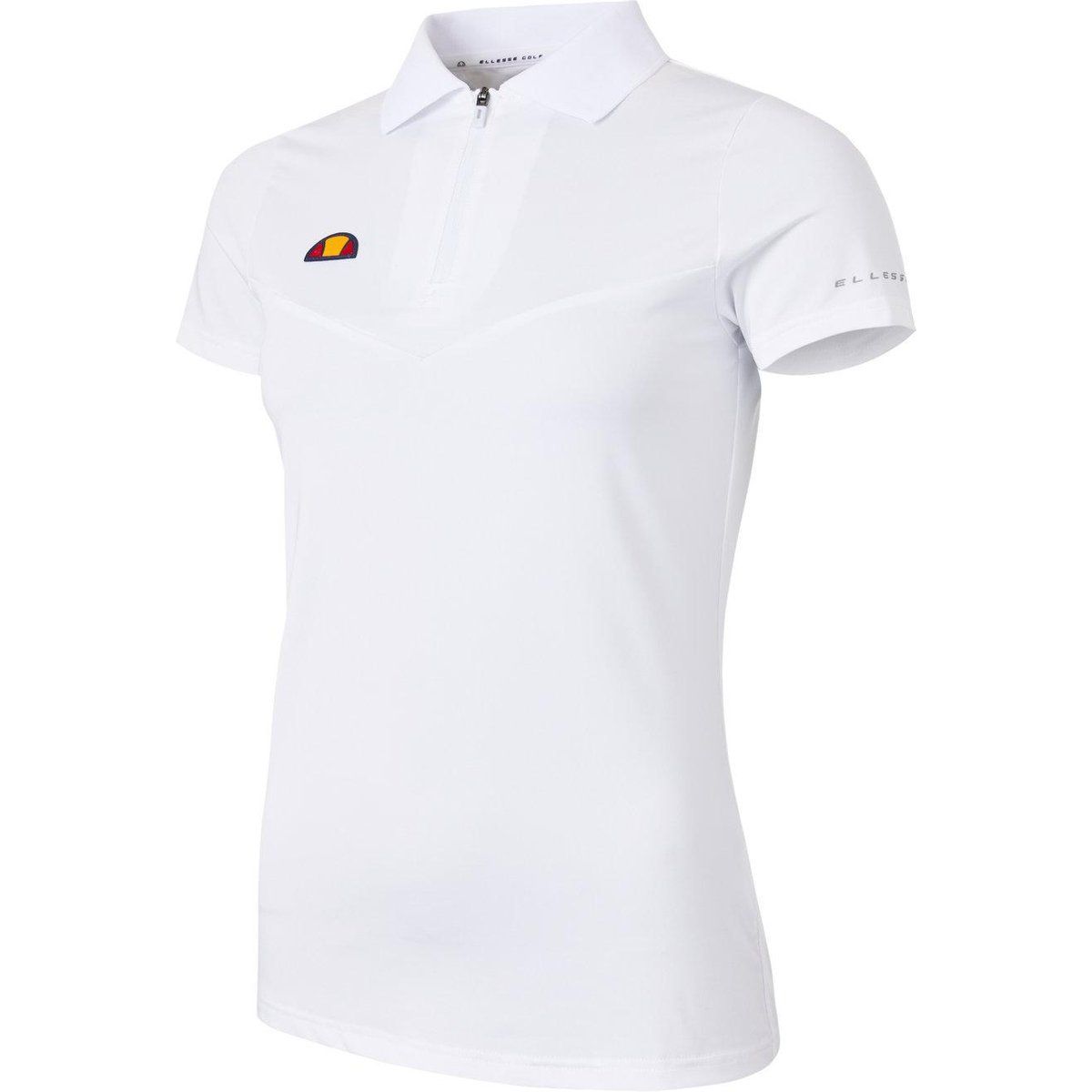 Kurzärmeliges Performance Zip-Poloshirt