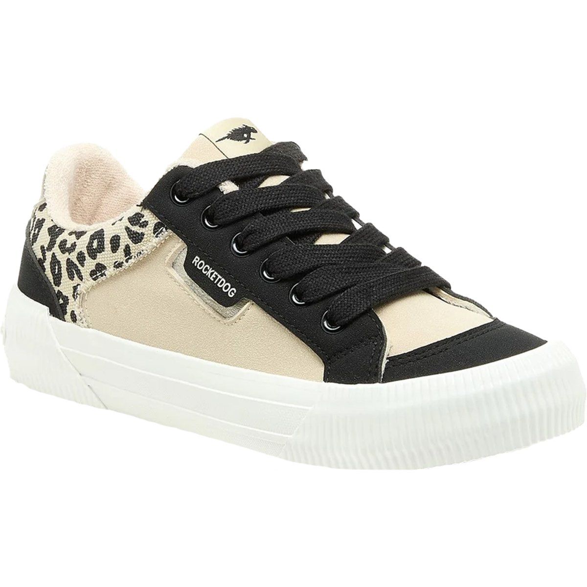 Low-Top-Sneaker mit Leopardenmuster