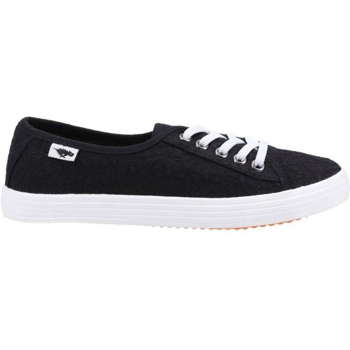 Plimsolls aus Canvas mit Blumenstruktur