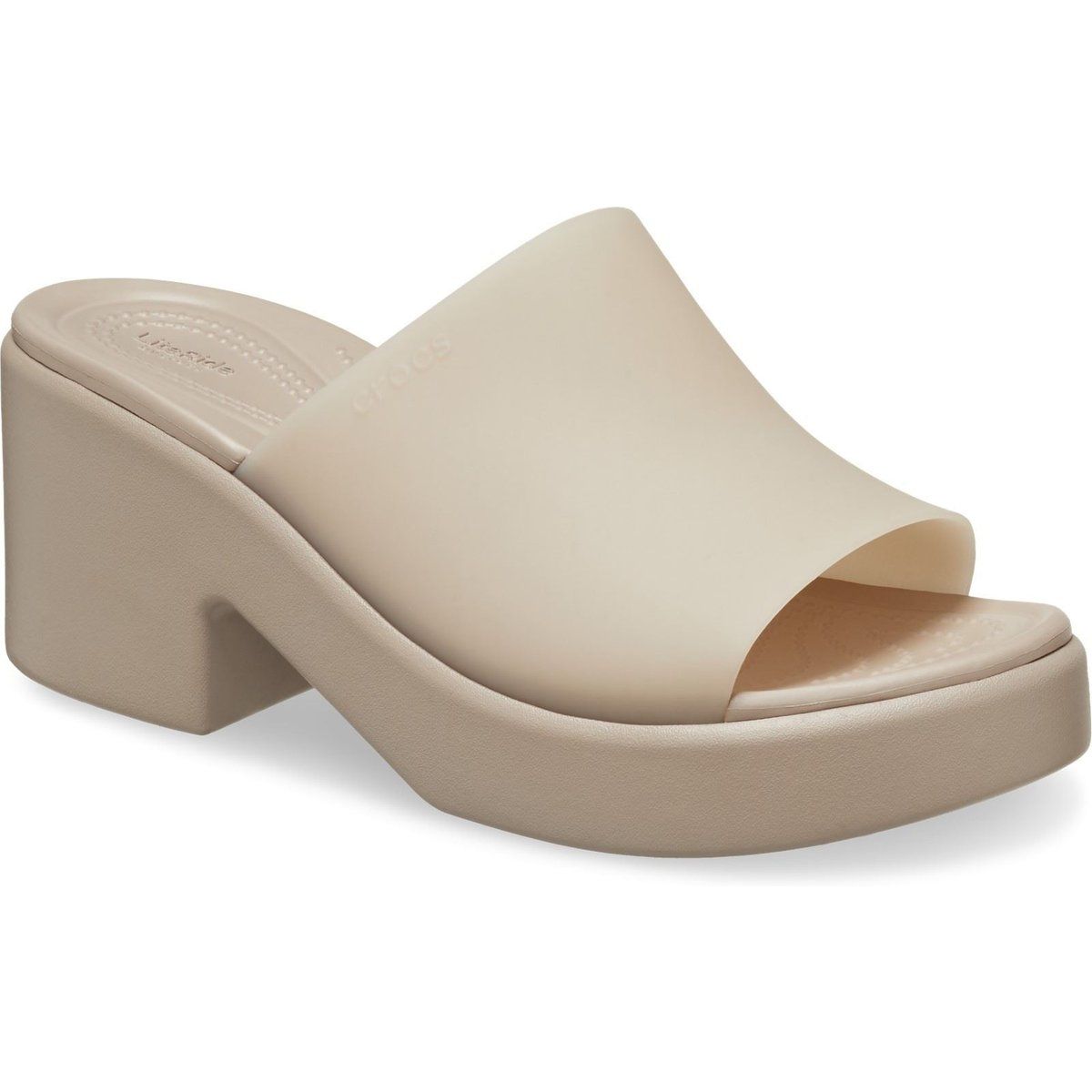 Moderne Plateau-Pantolette mit Blockabsatz